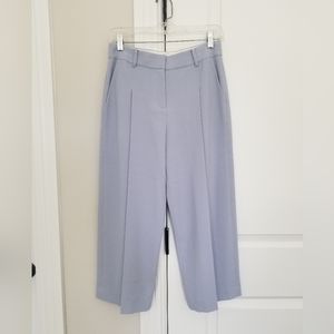 Rebecca Taylor James cropped textured blue gray pants